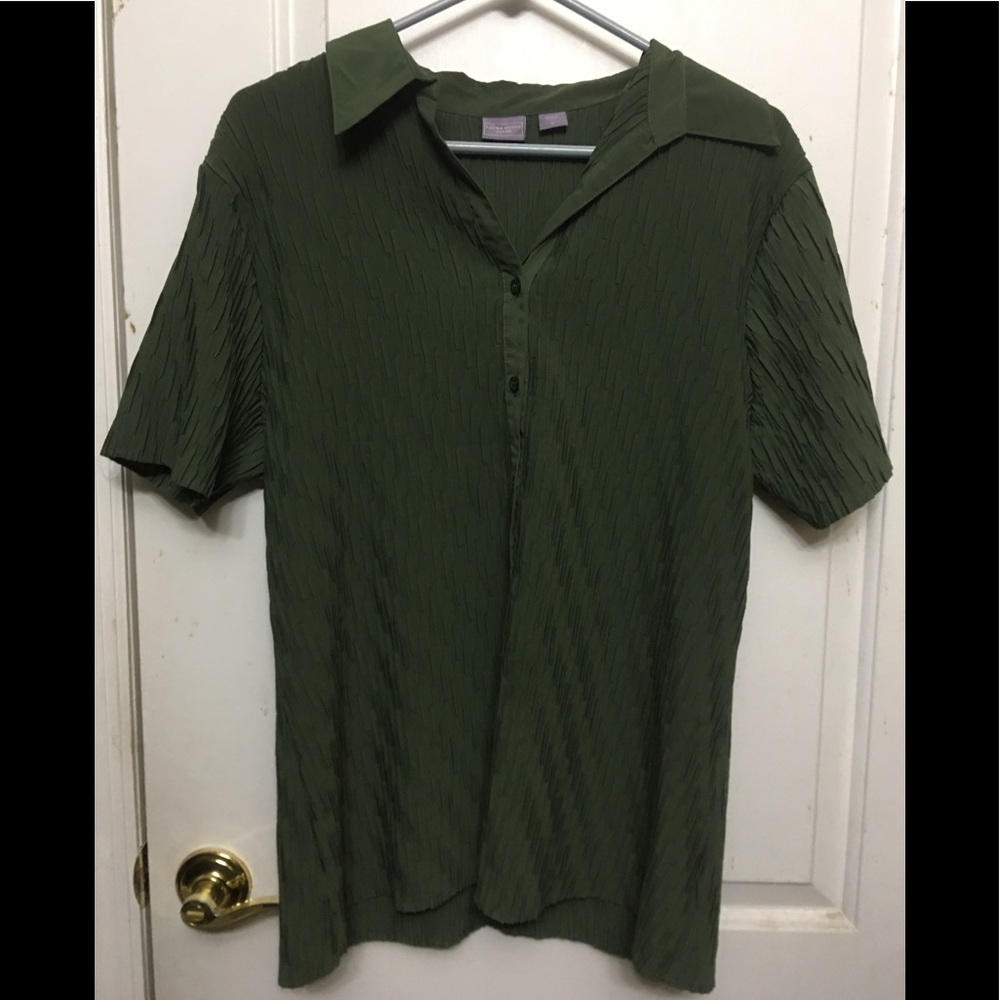 Women’s Laura Scott Green‎ Button Down Blouse